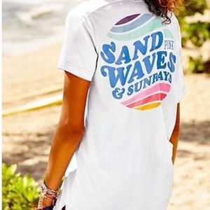 Sand Waves and Sunrays Victoria’s Secret PINK tee